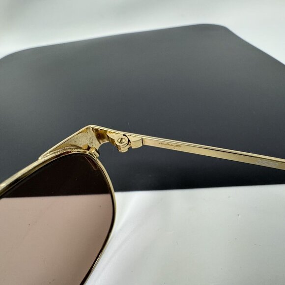 Vintage Girard 3530 Gold Pilot Metal Sunglasses France main image 11